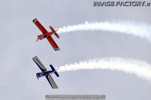 2019-10-12 Linate Airshow 01120 RV8 Team - Van Grunsven RV8